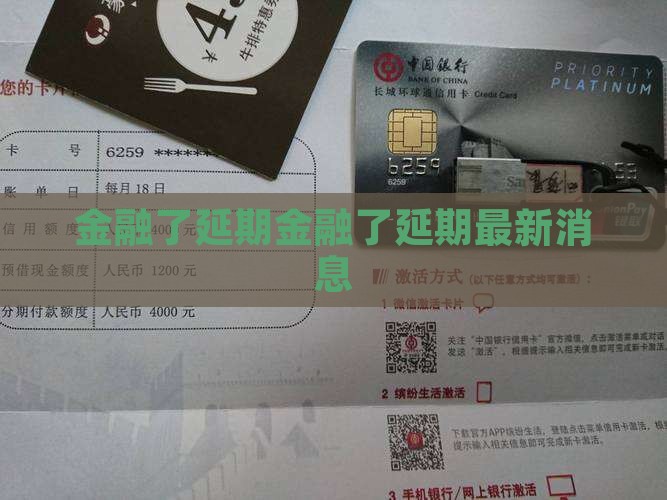 招联金融办理了延期